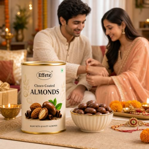 Flower, Ganesha Rakhi Combo - Raksha Bandhan Gift with Choco Almonds 96gm, Pack of 6 - Image 8