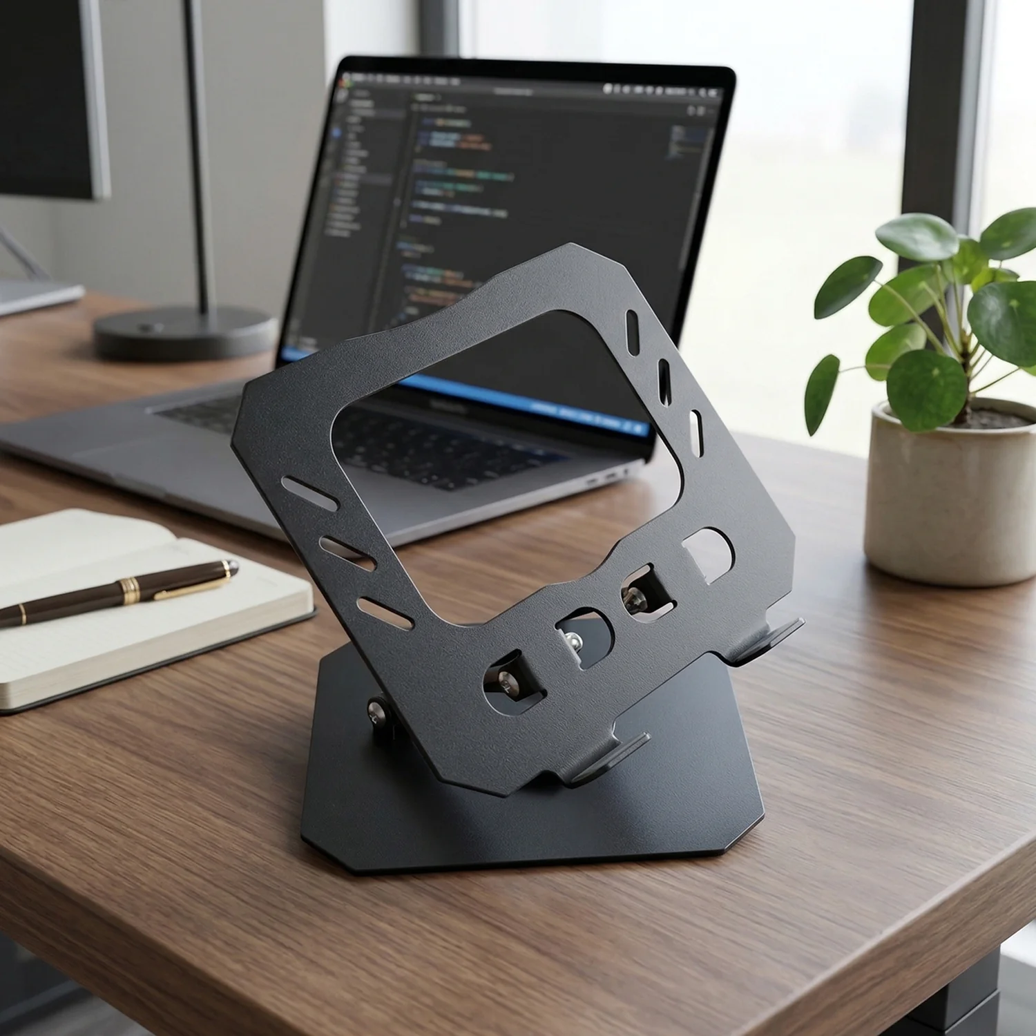 Foldable Adjustable Metal Tablet Stand – Multi-Angle Desk Support - Image 7