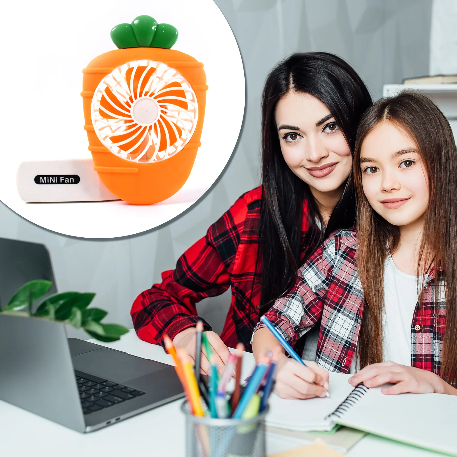 Handheld Mini Fan – Portable, Foldable, USB Operated Cooling - Image 6