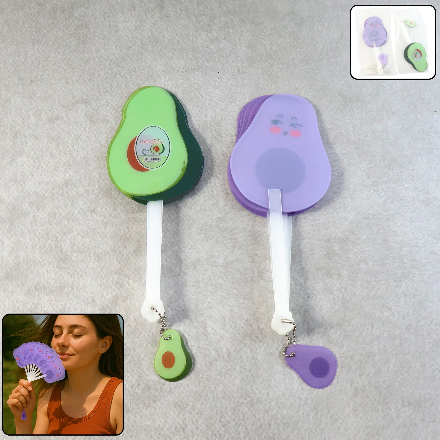 Foldable Pocket Fan – Compact & Lightweight Keychain Fan - Image 7