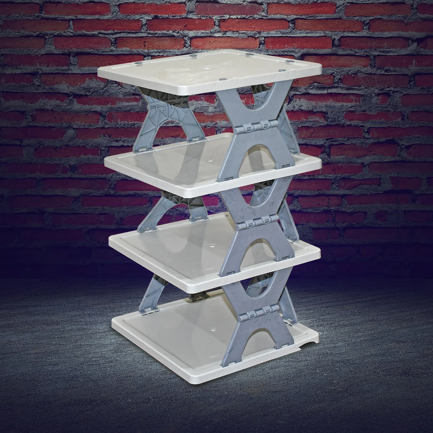 Foldable Shoe Rack – 4-Layer Space-Saving Storage | Organivo - Image 3