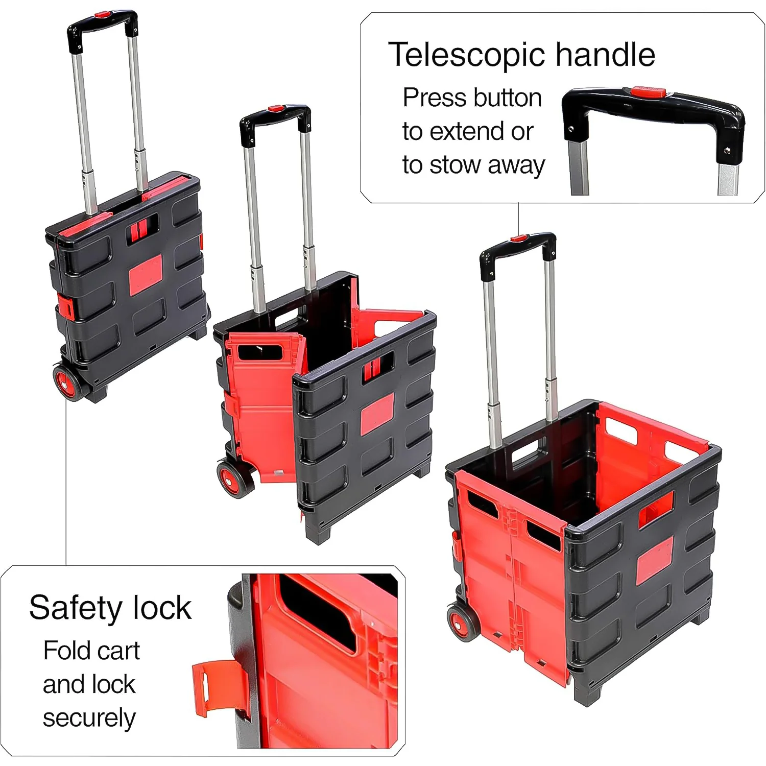 Foldable Shopping Trolley – Portable Grocery & Travel Cart | ClassiCarry - Image 4