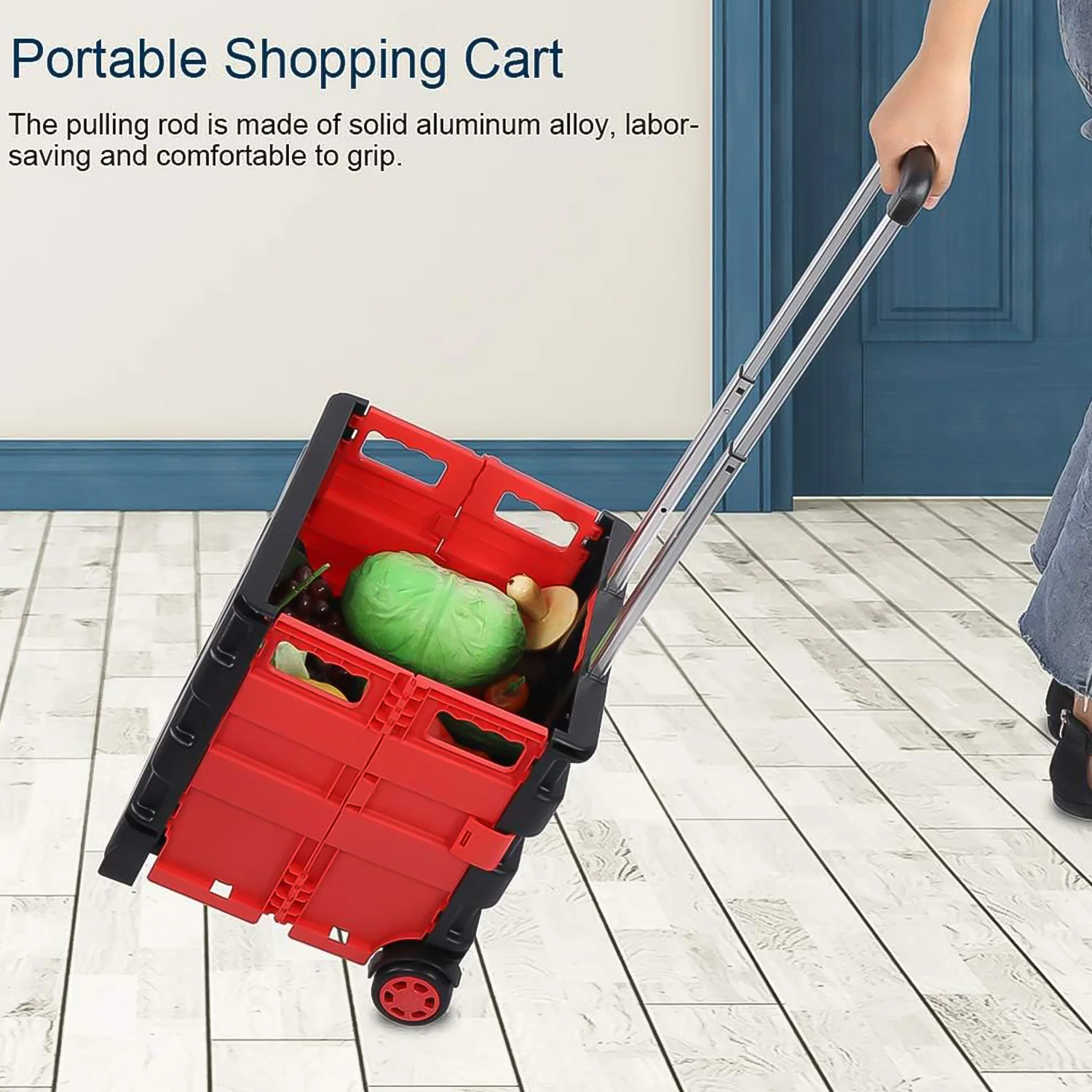 Foldable Shopping Trolley – Portable Grocery & Travel Cart | ClassiCarry - Image 6