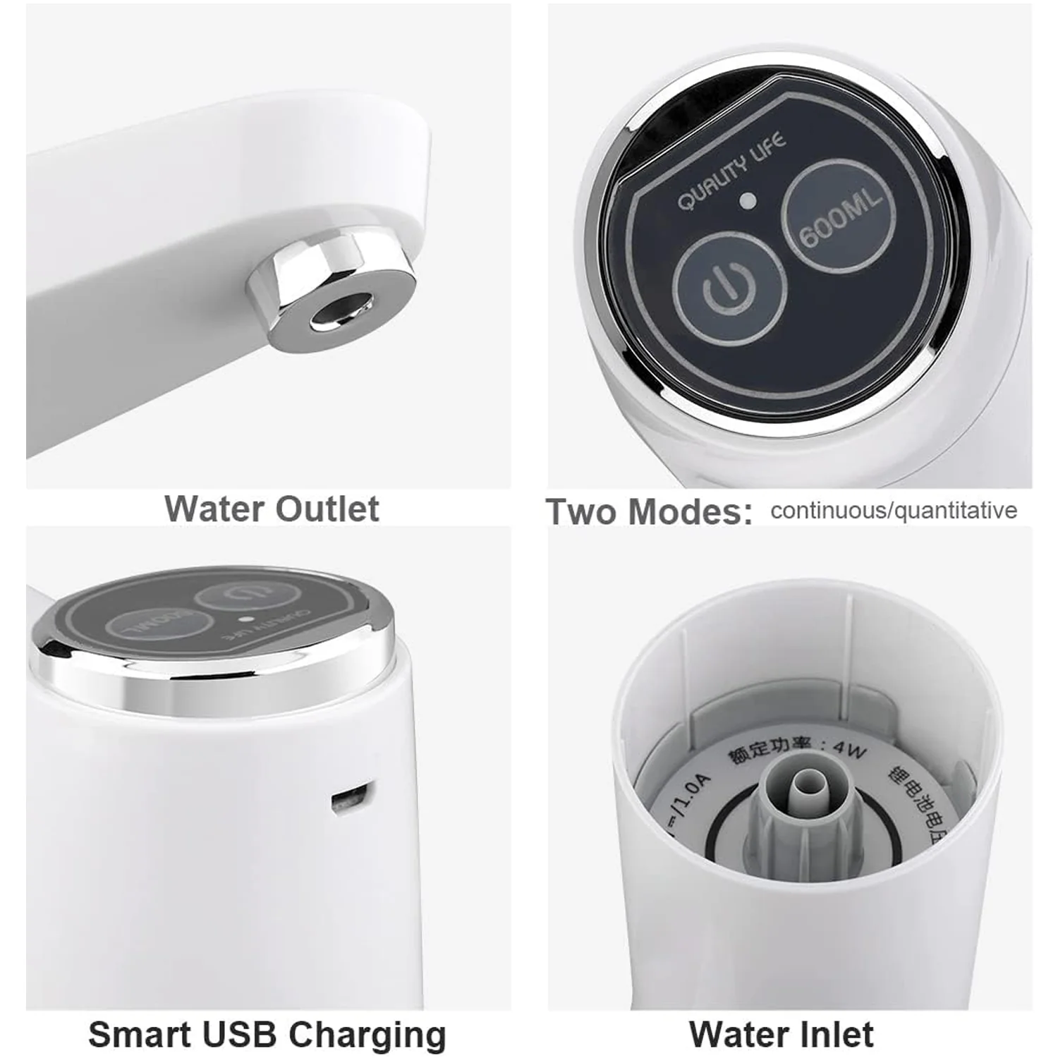 Portable Water Dispenser – Quiet USB Electric Pump for Home | FERVENT - Image 4