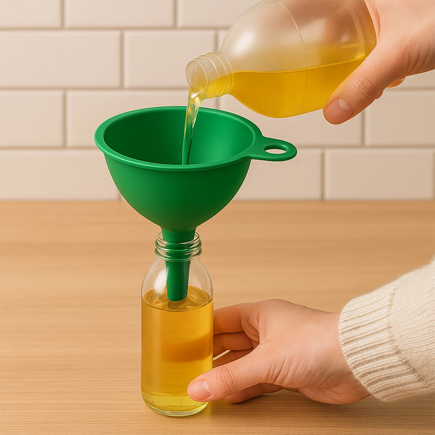Silicone Funnel – Food-Grade, Spill-Proof Kitchen Aid | Deodap - Image 3