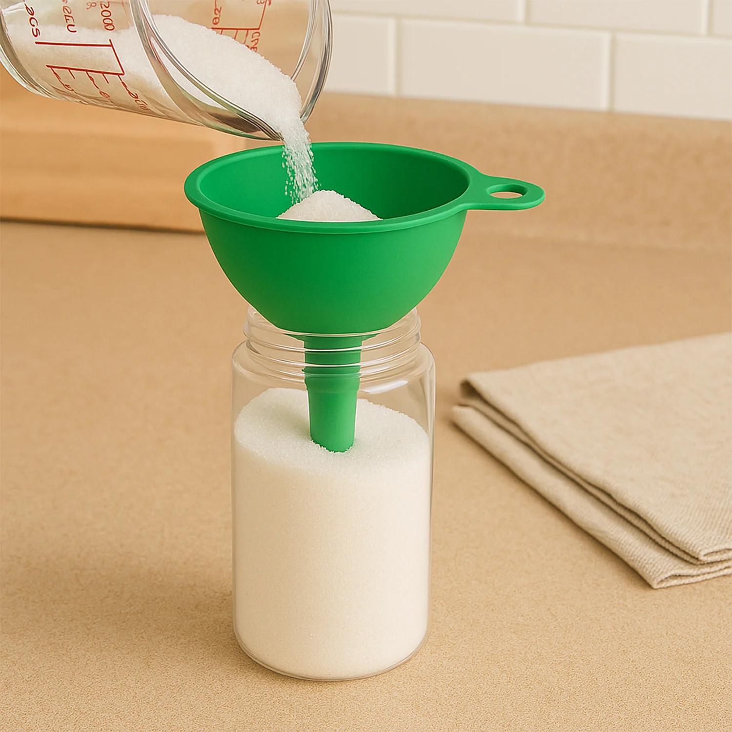 Silicone Funnel – Food-Grade, Spill-Proof Kitchen Aid | Deodap - Image 5