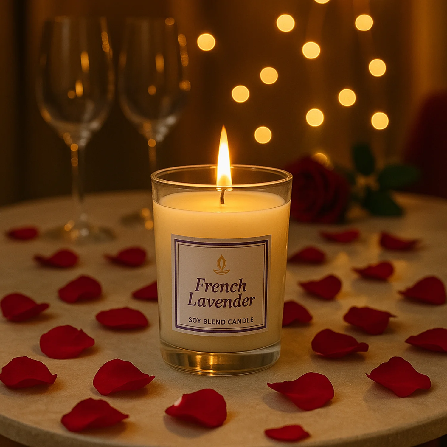 French Lavender Soy Candle – Relaxing Aromatherapy Jar 50g - Image 3