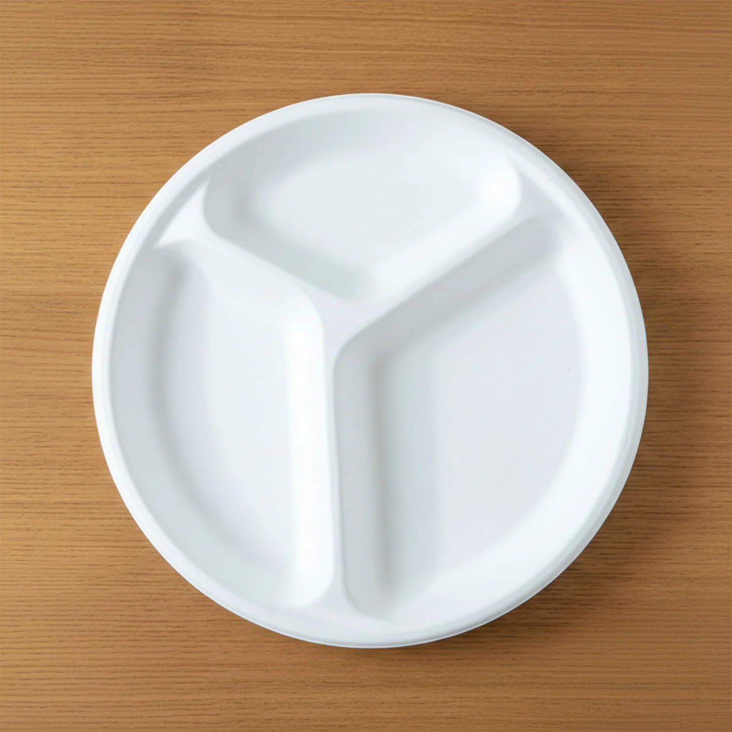 Compostable 10 Inch 3-Compartment Bagasse Plate – Leak-Resistant & Eco-Friendly - Image 7