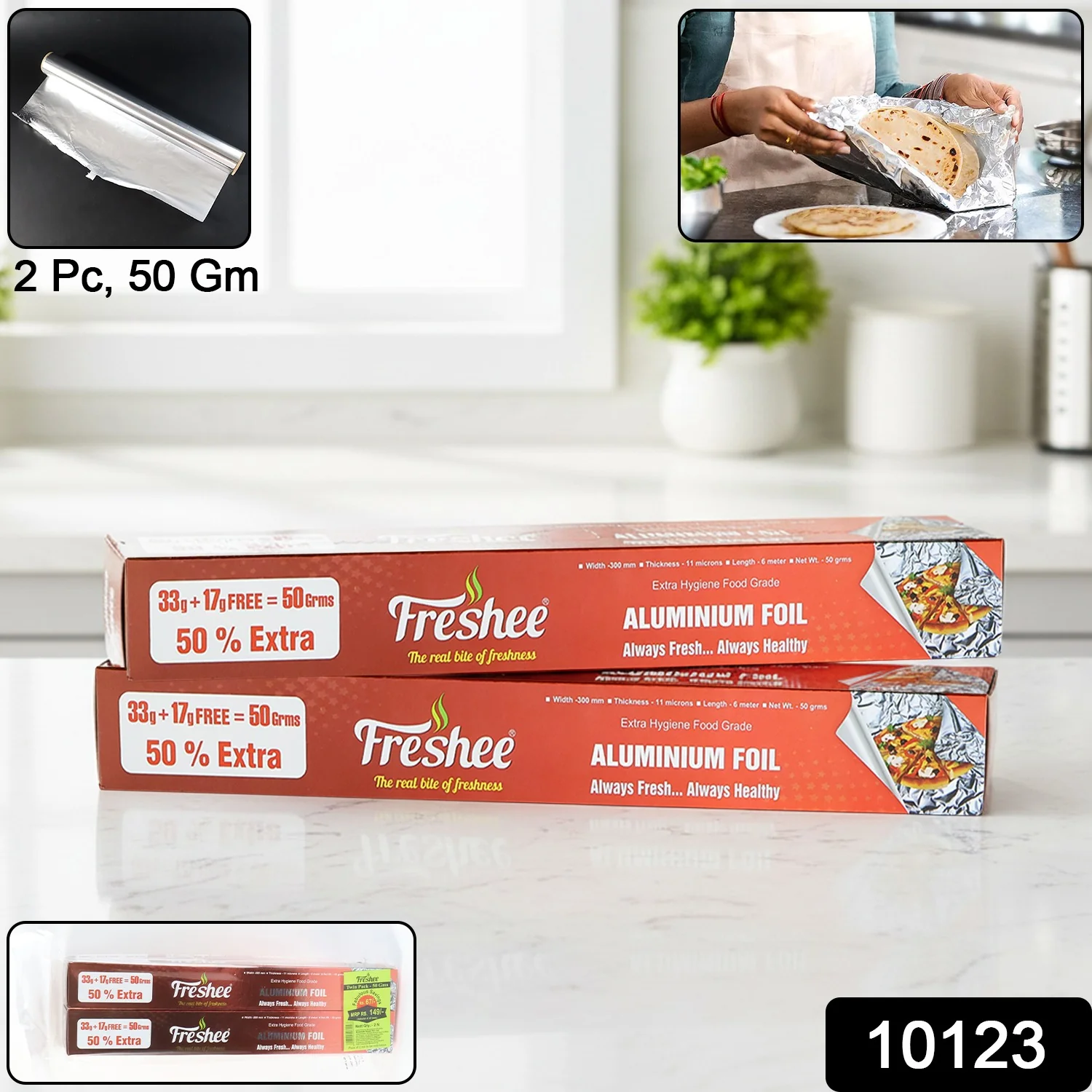 Aluminium Foil Twin Pack – Heavy-Duty Kitchen Wrap & Grill - Image 2