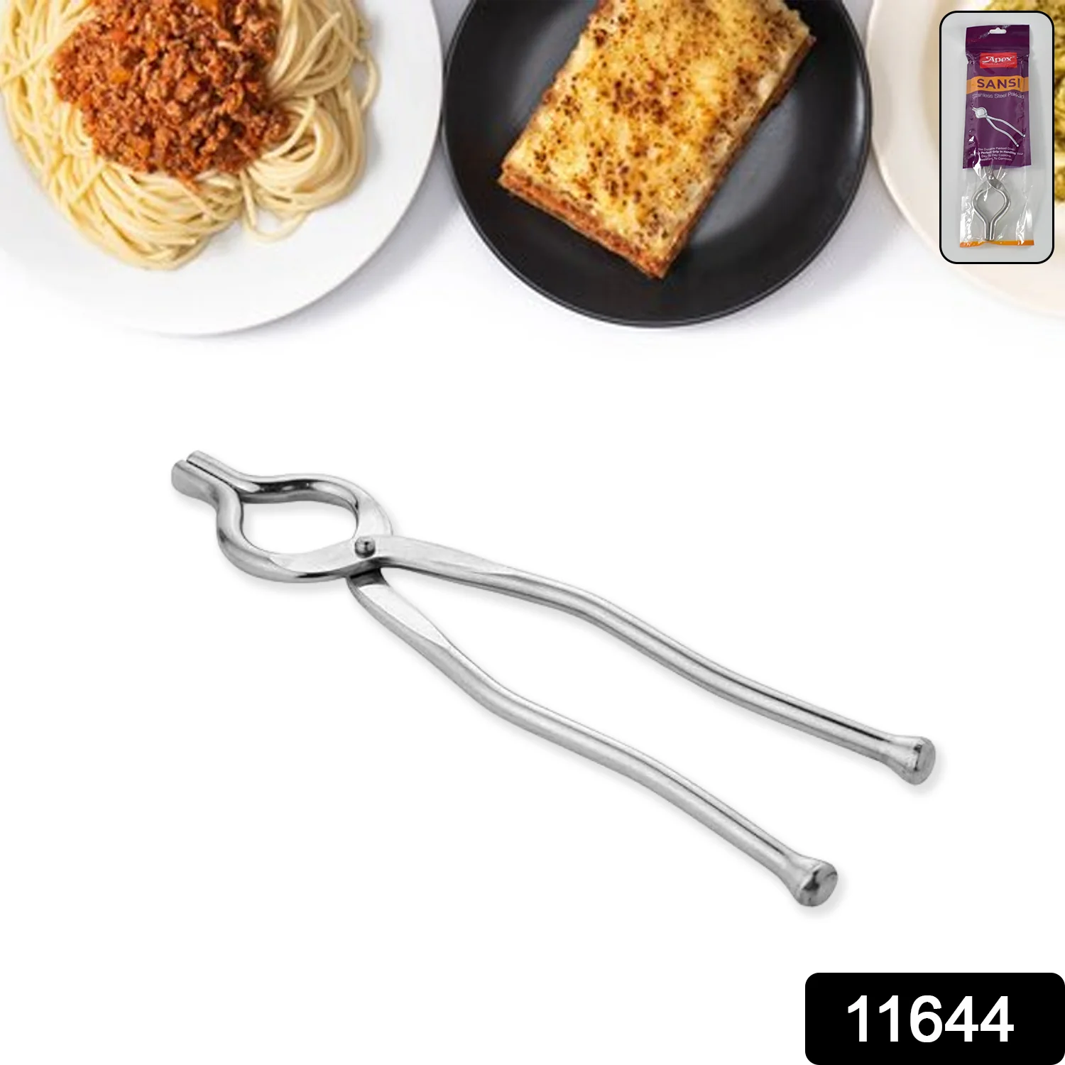 Stainless Steel Pakkad – Heavy-Duty Full Round Sansi with Strong Grip - Image 2
