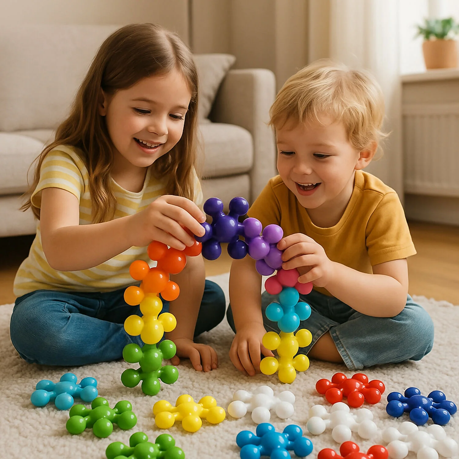 Kids Building Toy – Funskool Star Links Plus 24-Piece Set - Image 3