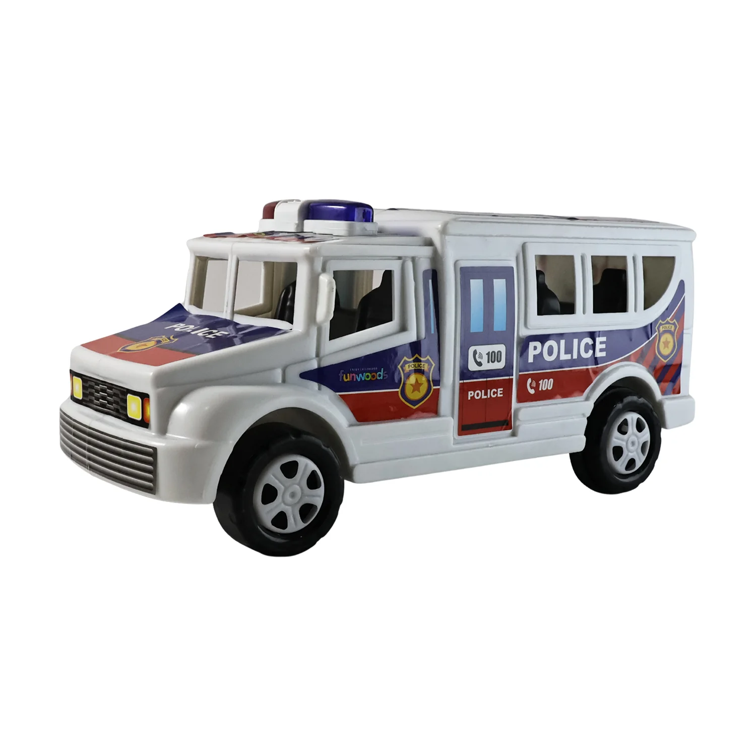 Police Van Toy – Friction Powered Realistic Kids Vehicle - Image 5