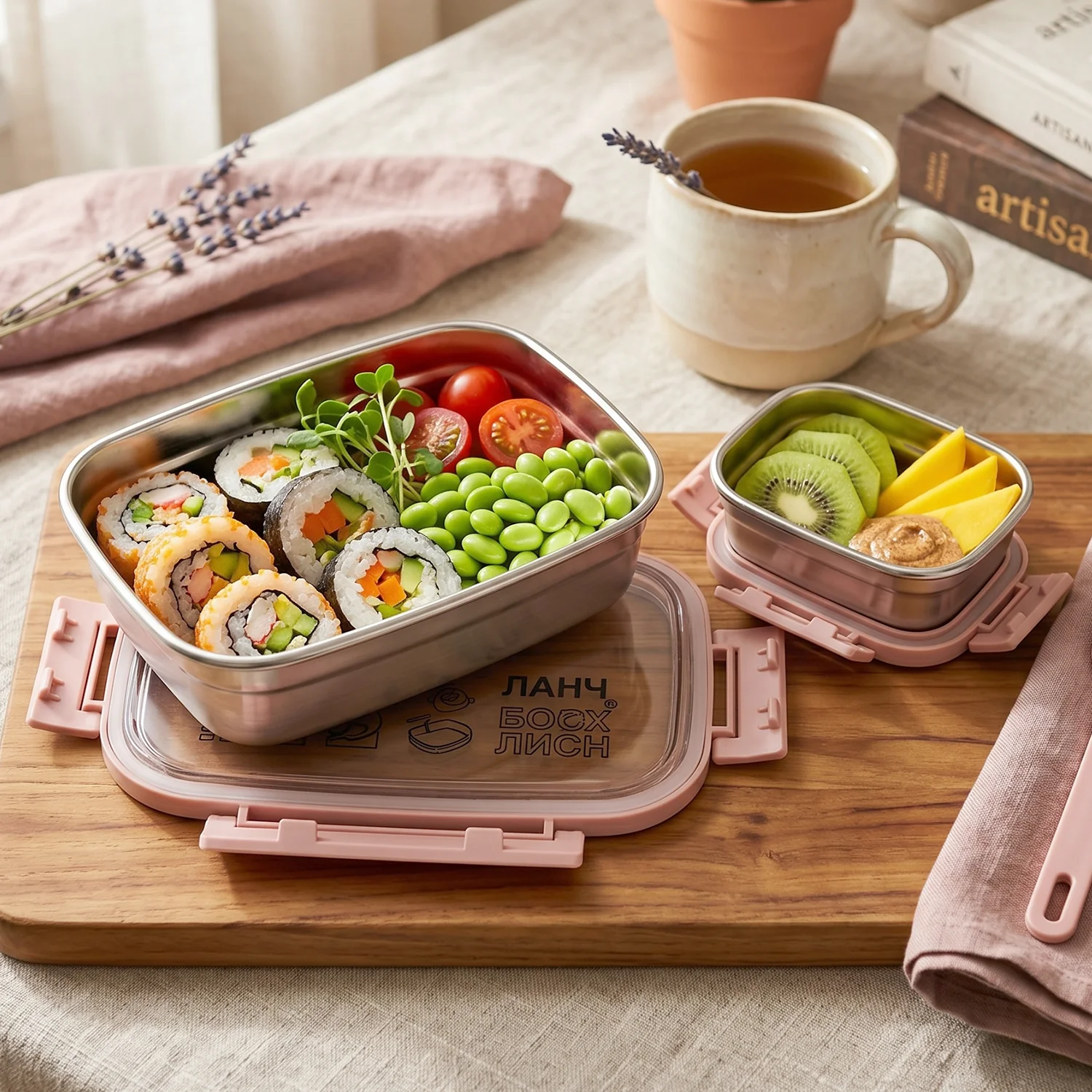 Kids Stainless Steel Lunch Box Set – Leak-Proof & Durable - Image 3