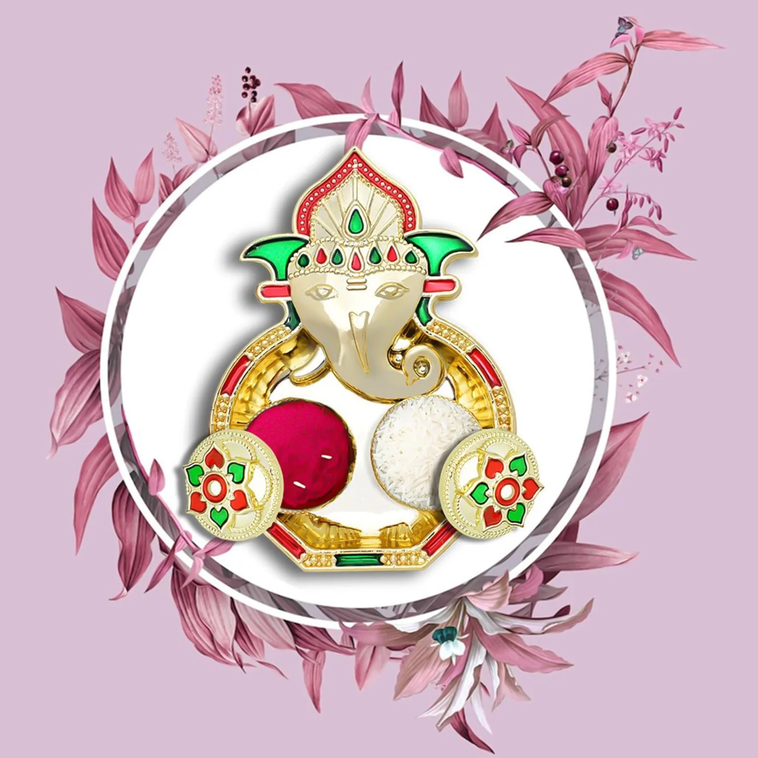 Ganesh Kumkum Box – Decorative Twin Containers for Pooja - Image 6