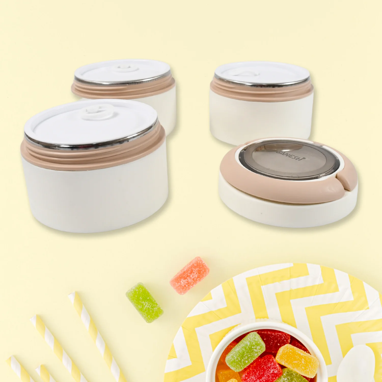 Stainless Steel Lunch Box – 3 Layer, Leak-Proof | Ganesh - Image 8