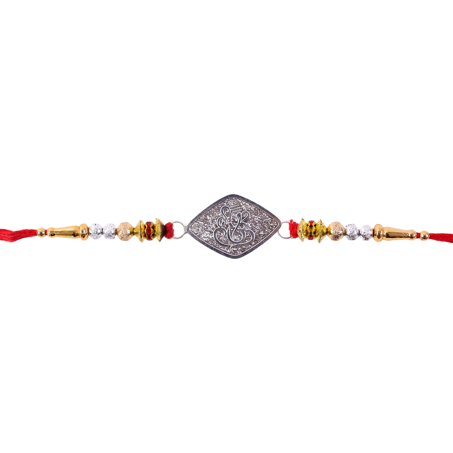 Ganesha Charm Studded Designer Rakhi for Brother - Image 5