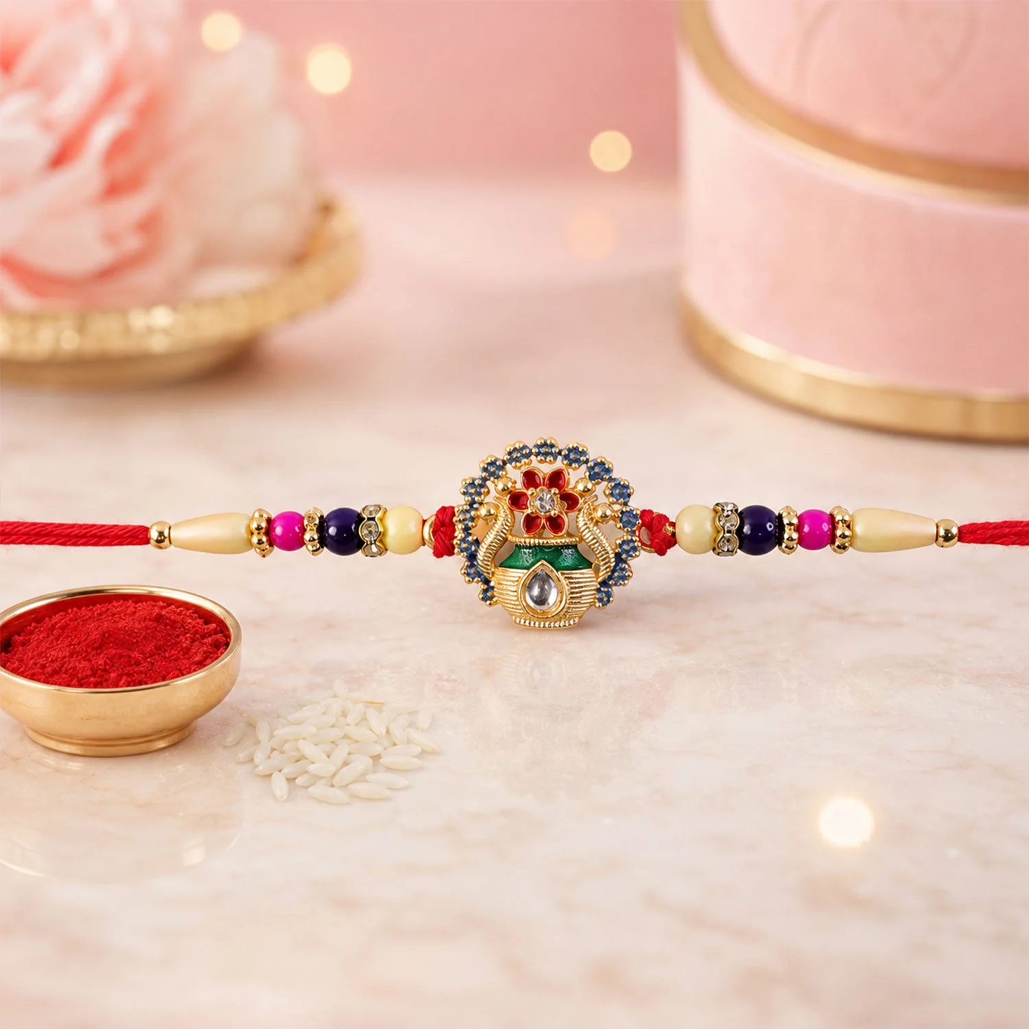 Kalash Rakhi – Traditional Prosperity & Festive Charm - Image 4