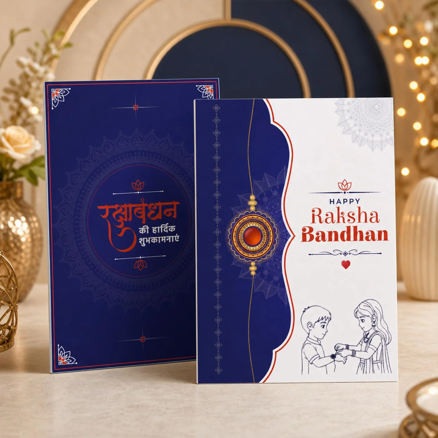 Ganesha Rakhi Combo - Raksha Bandhan Gift with Choco Magic Standy Pouch, Pack of 5 - Image 11