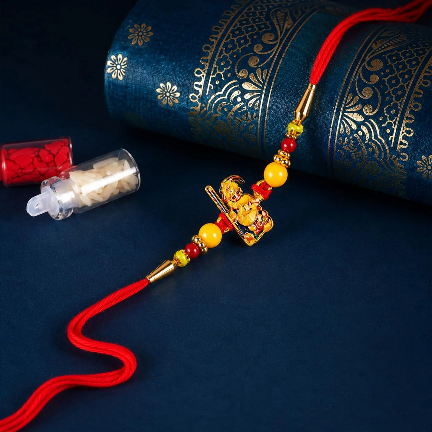 Ganesha Rakhi Combo - Raksha Bandhan Gift with Choco Magic Standy Pouch, Pack of 5 - Image 13