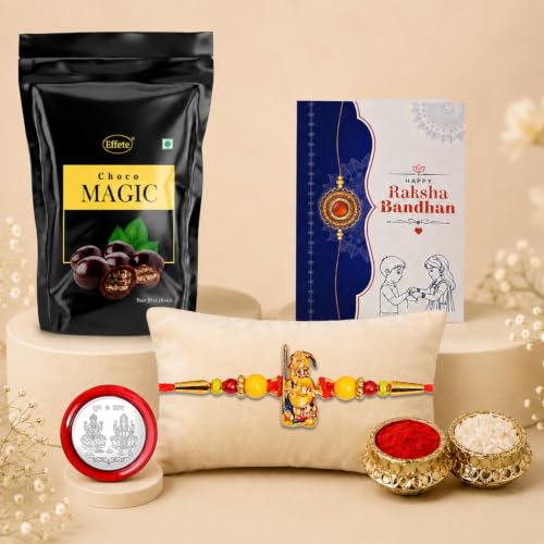 Ganesha Rakhi Combo - Raksha Bandhan Gift with Choco Magic Standy Pouch, Pack of 5 - Image 2