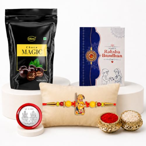 Ganesha Rakhi Combo - Raksha Bandhan Gift with Choco Magic Standy Pouch, Pack of 5 - Image 6