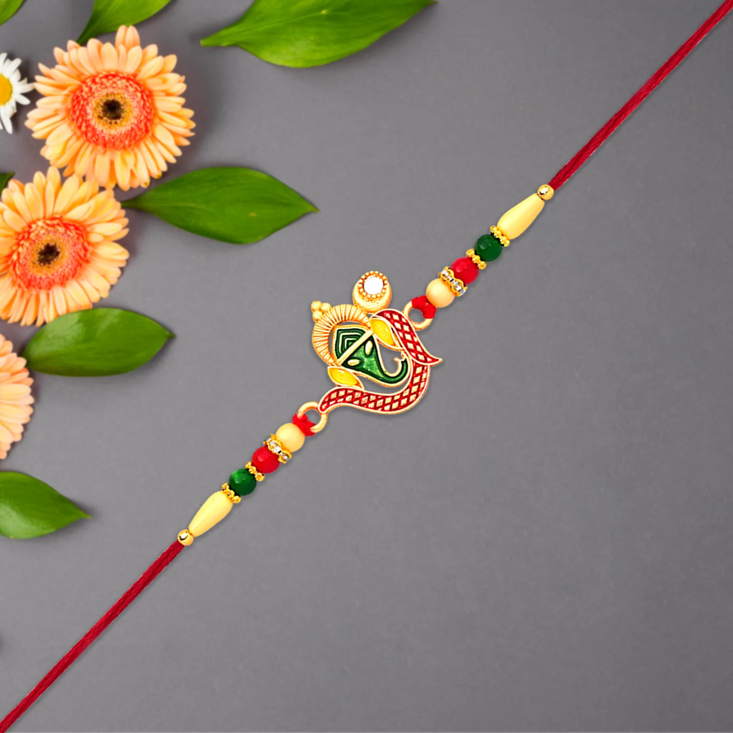 Ganpati Rakhi – Handcrafted Traditional Symbol of Protection - Image 5