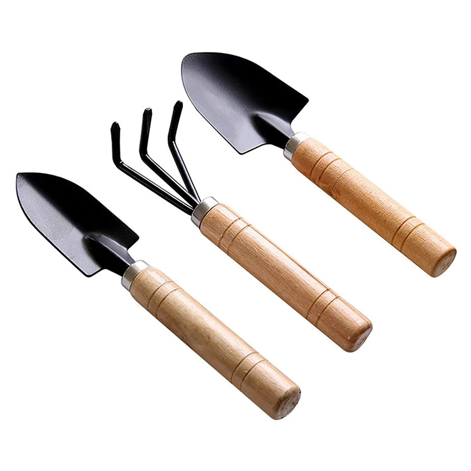 Garden Tool Kit – Durable 3-Piece Set with Wooden Handles - Image 5