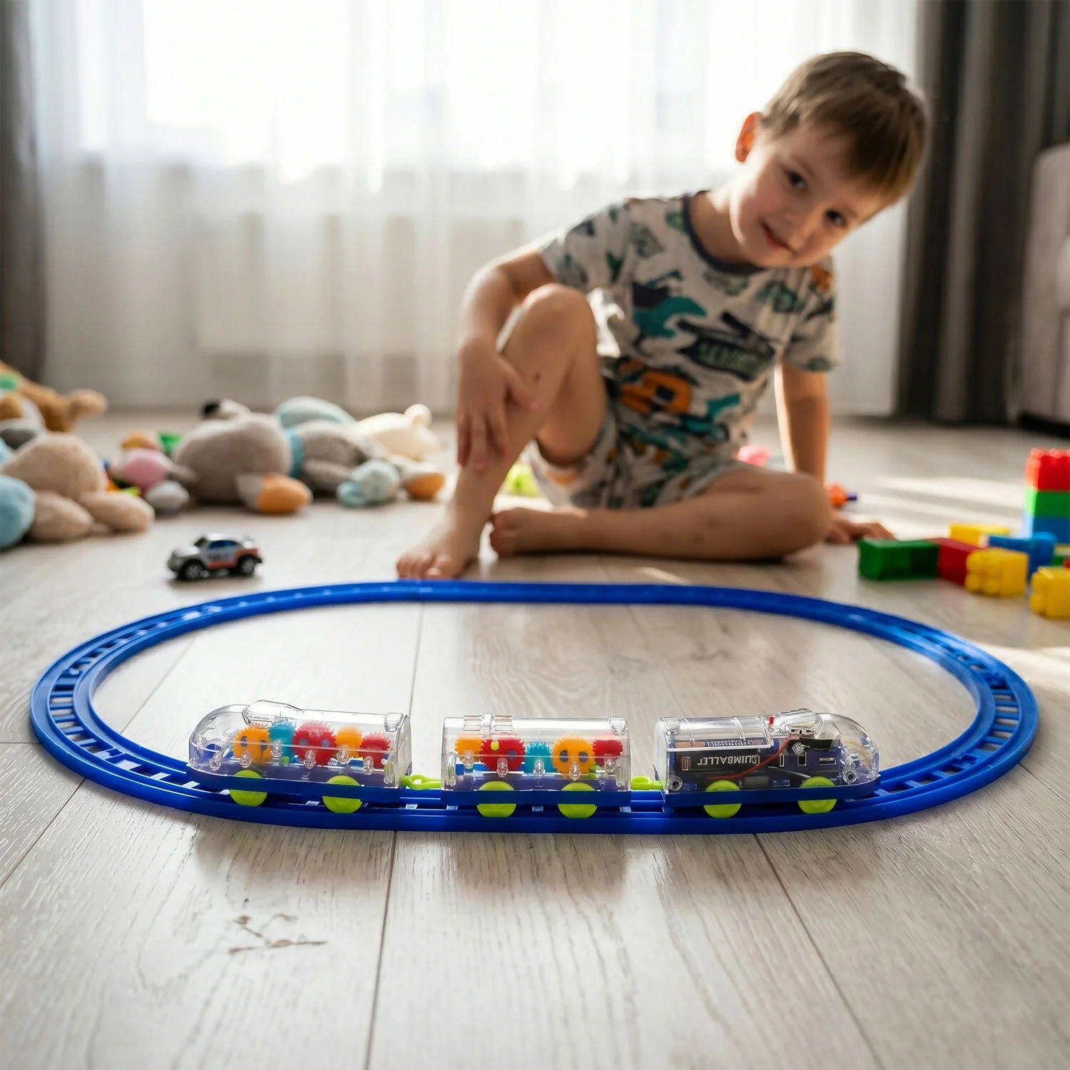 Gear Train Sound & Light – Engaging Kids Electric Train Set - Image 4