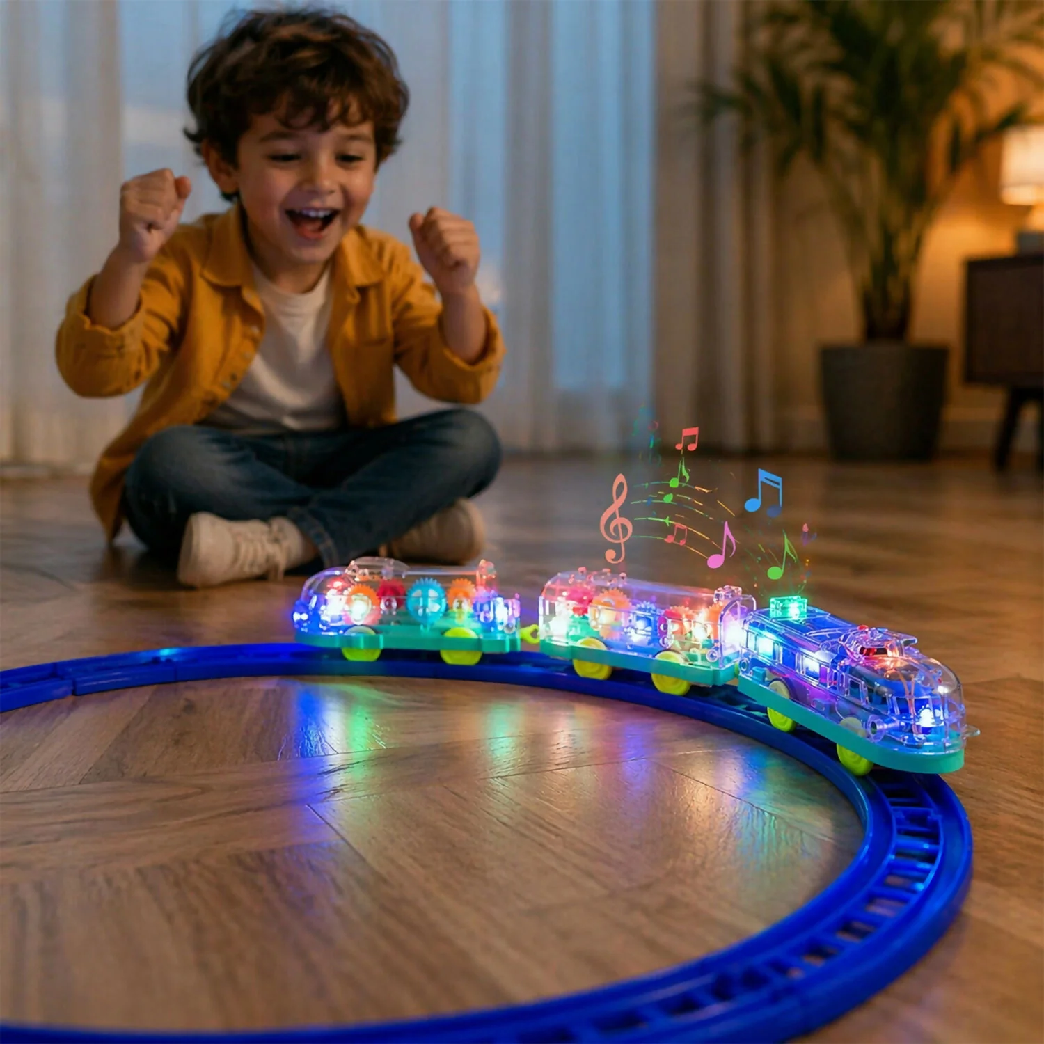 Gear Train Sound & Light – Engaging Kids Electric Train Set - Image 5
