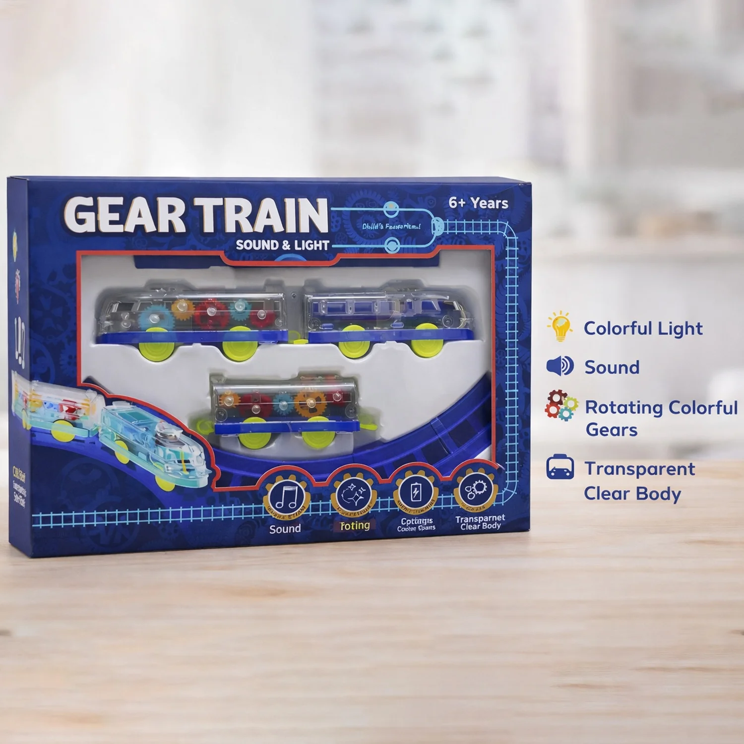Gear Train Sound & Light – Engaging Kids Electric Train Set - Image 9