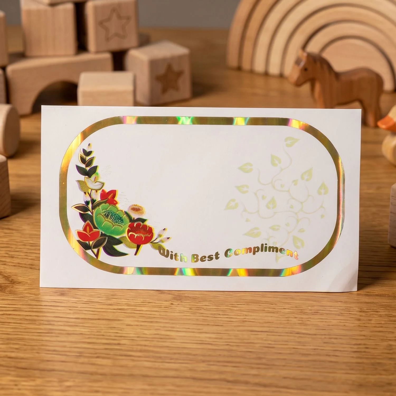 Gift Tag Stickers – Elegant Floral Gold Foil Labels for Gifting - Image 4