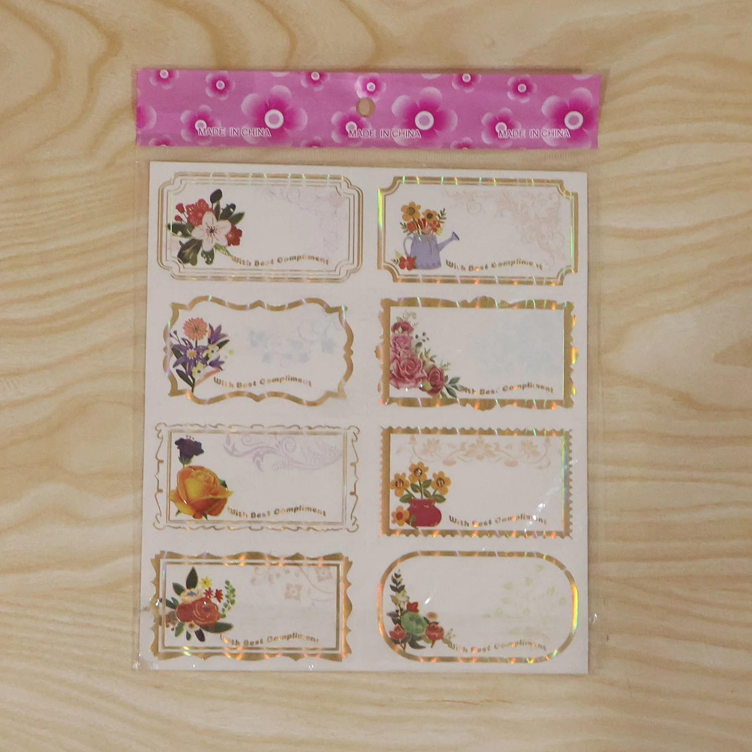 Gift Tag Stickers – Elegant Floral Gold Foil Labels for Gifting - Image 9