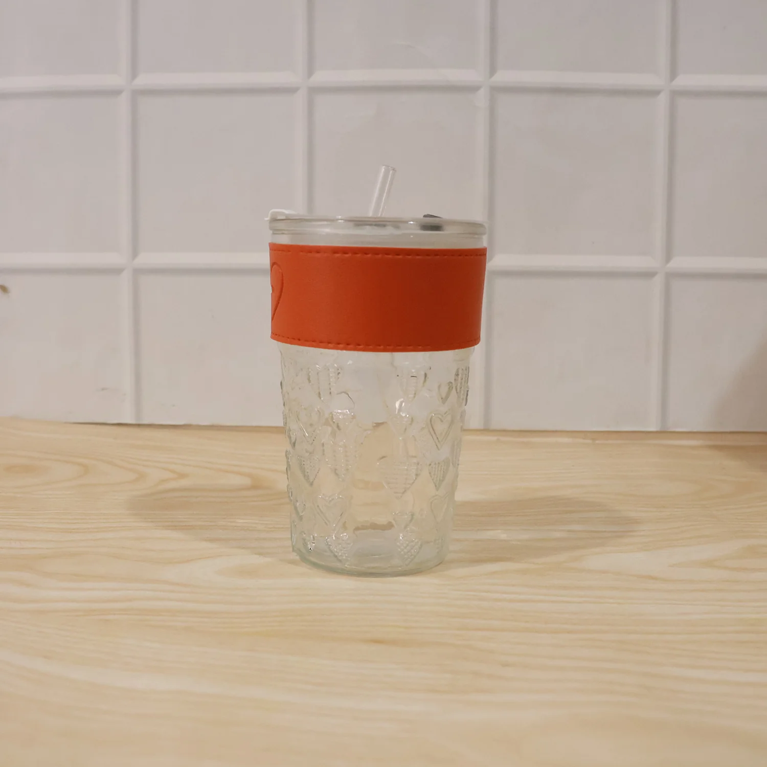 Glass Drinking Tumbler – Spill-Resistant Lid & Elegant Design - Image 9