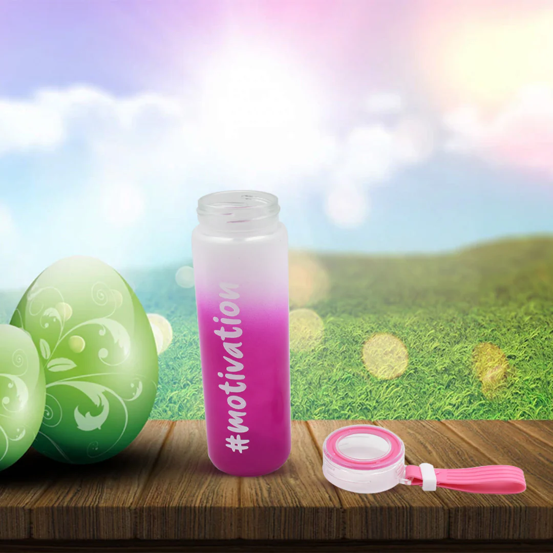 Glass Water Bottle – 350 ML Motivational | Own Hydrate - Image 8