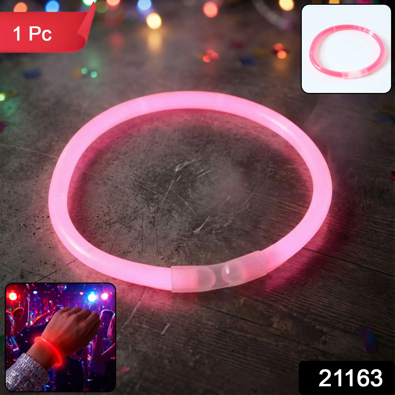 Glow LED Bracelet – Vibrant LED Party Light Wristband for Festivities - Image 2