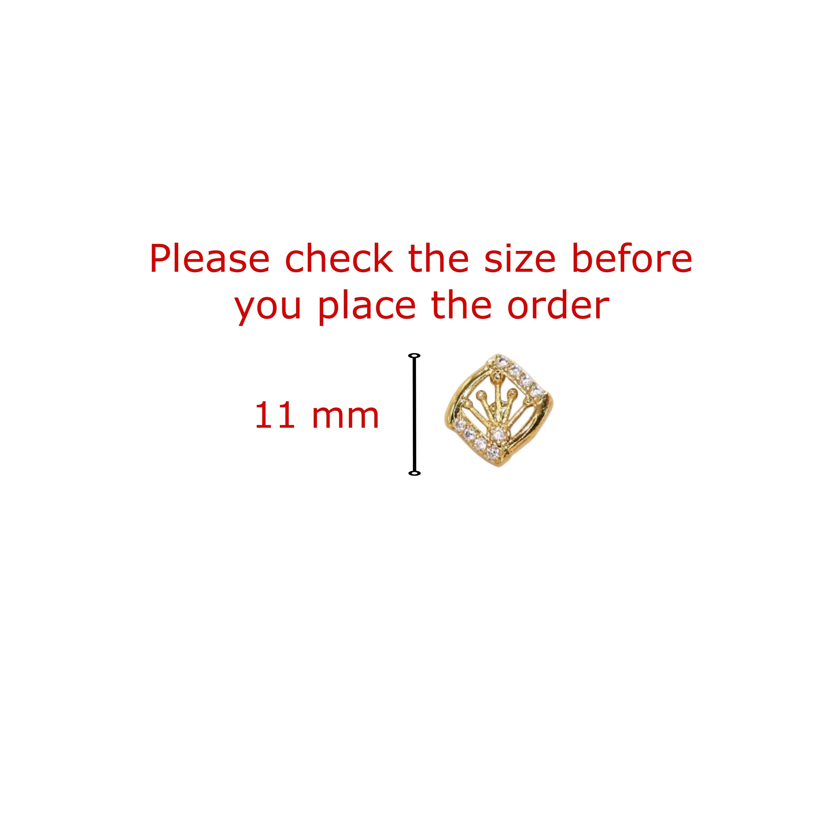 Gold Diamond Cage Stud Earrings – Square Solitaire Setting - Image 4