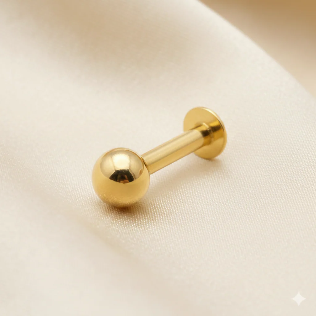 Gold Plated Back Nose Stud – Comfortable Traditional Laung Koka - Image 2