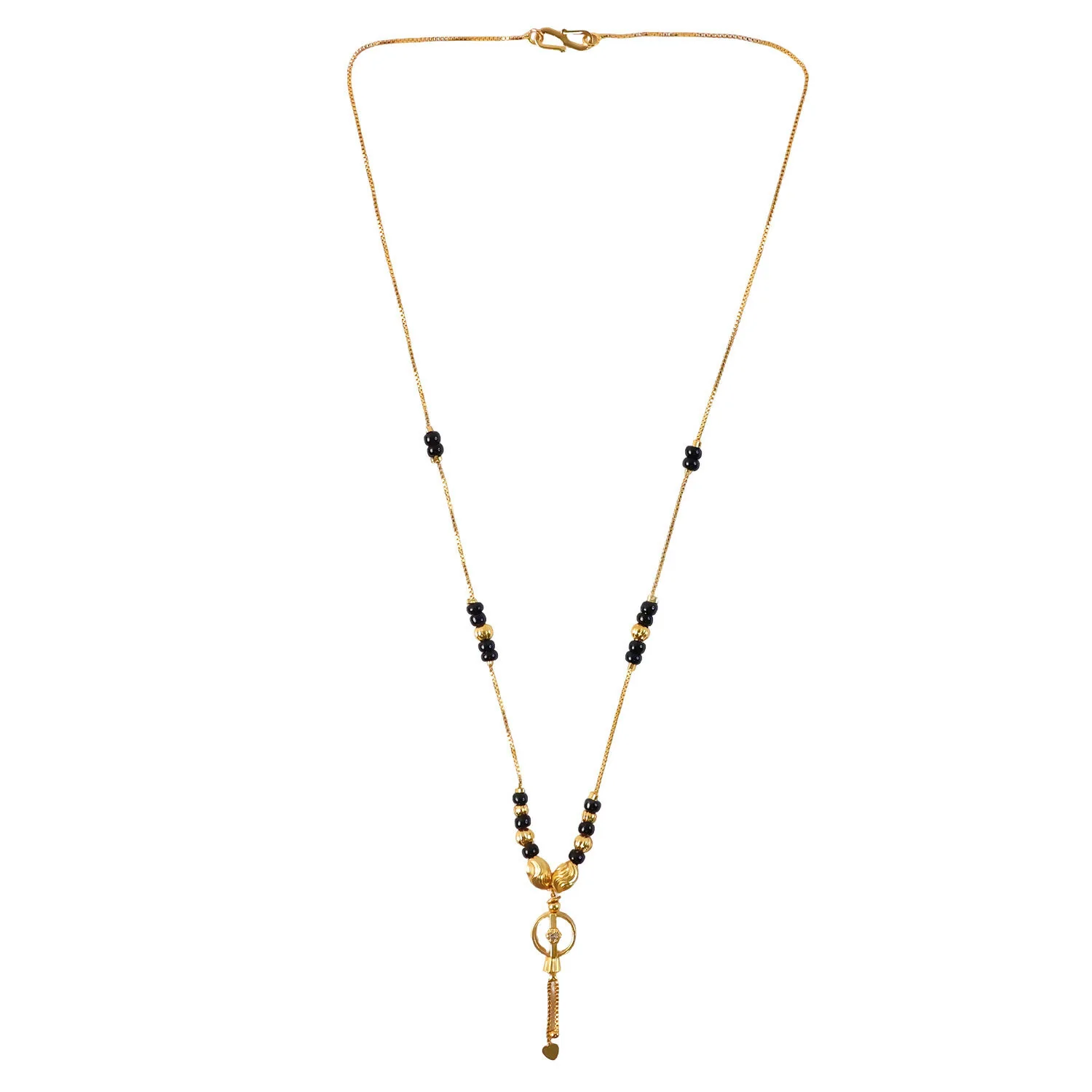 Gold-Plated Black Bead Mangalsutra – Traditional Necklace for Women - Image 5