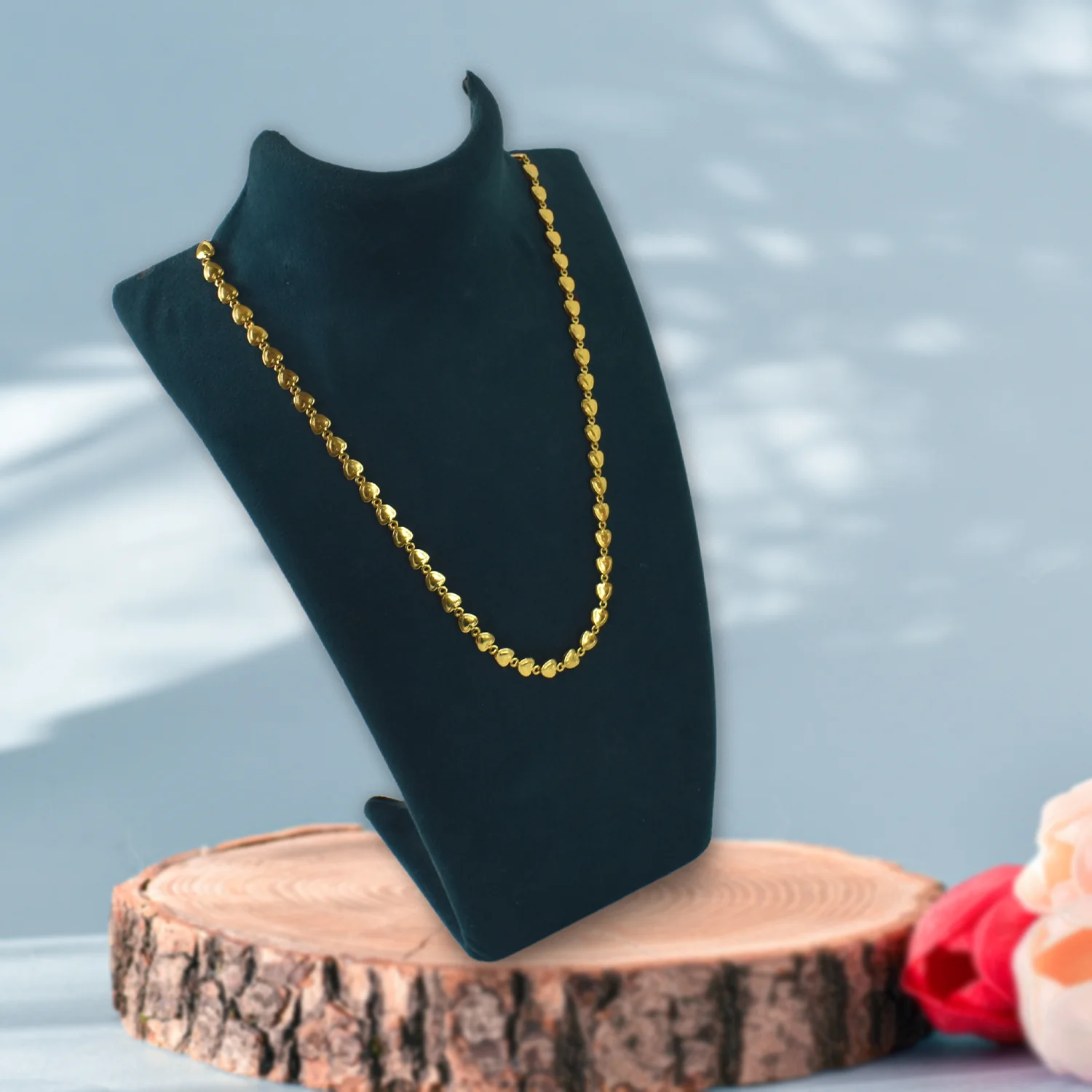 Gold Plated Necklace – Handmade Durable Brass Chain for Men - Image 3
