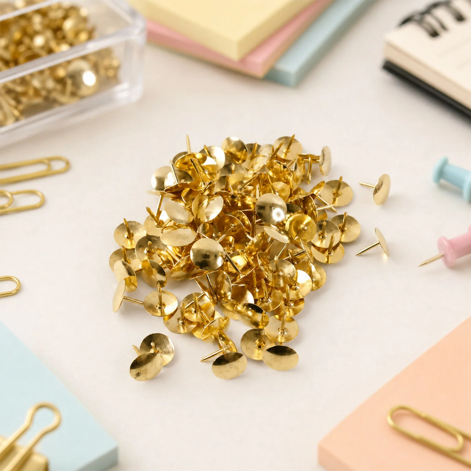 Golden Metal Drawing Pins – Durable and Elegant for Secure Display - Image 5