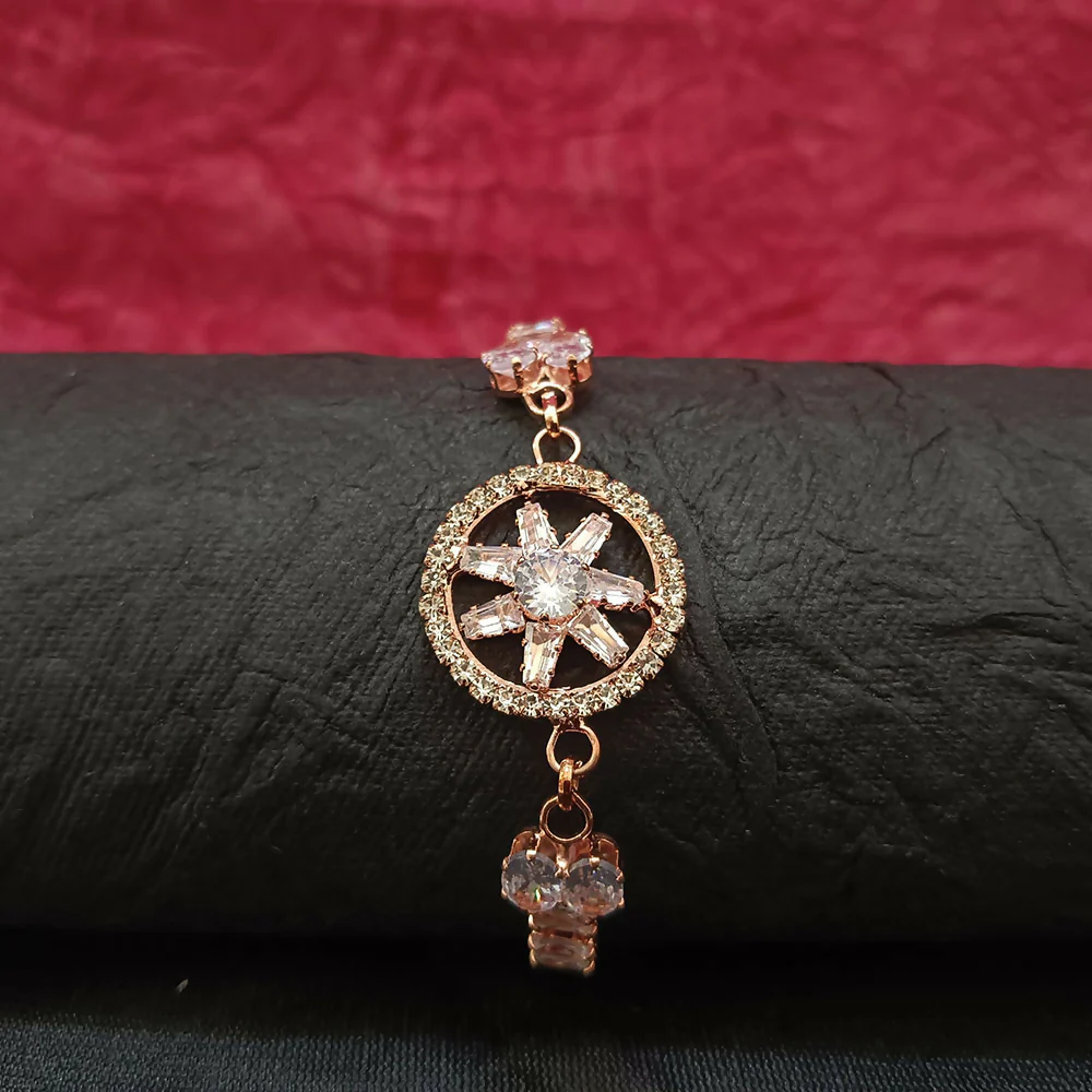 AD Bracelet – Elegant Flower Motif Sparkle for Women - Image 7