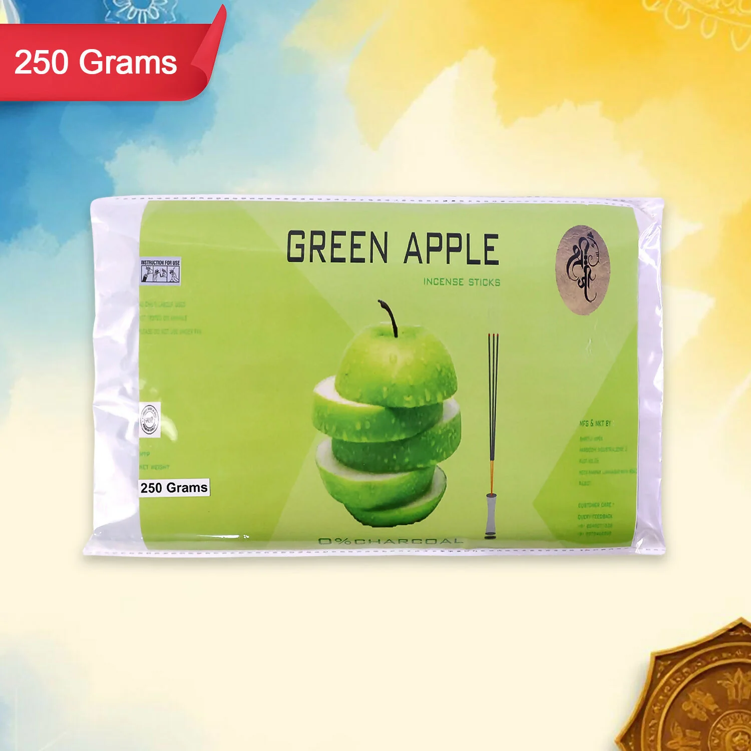 Green Apple Incense Sticks – Refreshing Pooja & Meditation Fragrance - Image 4