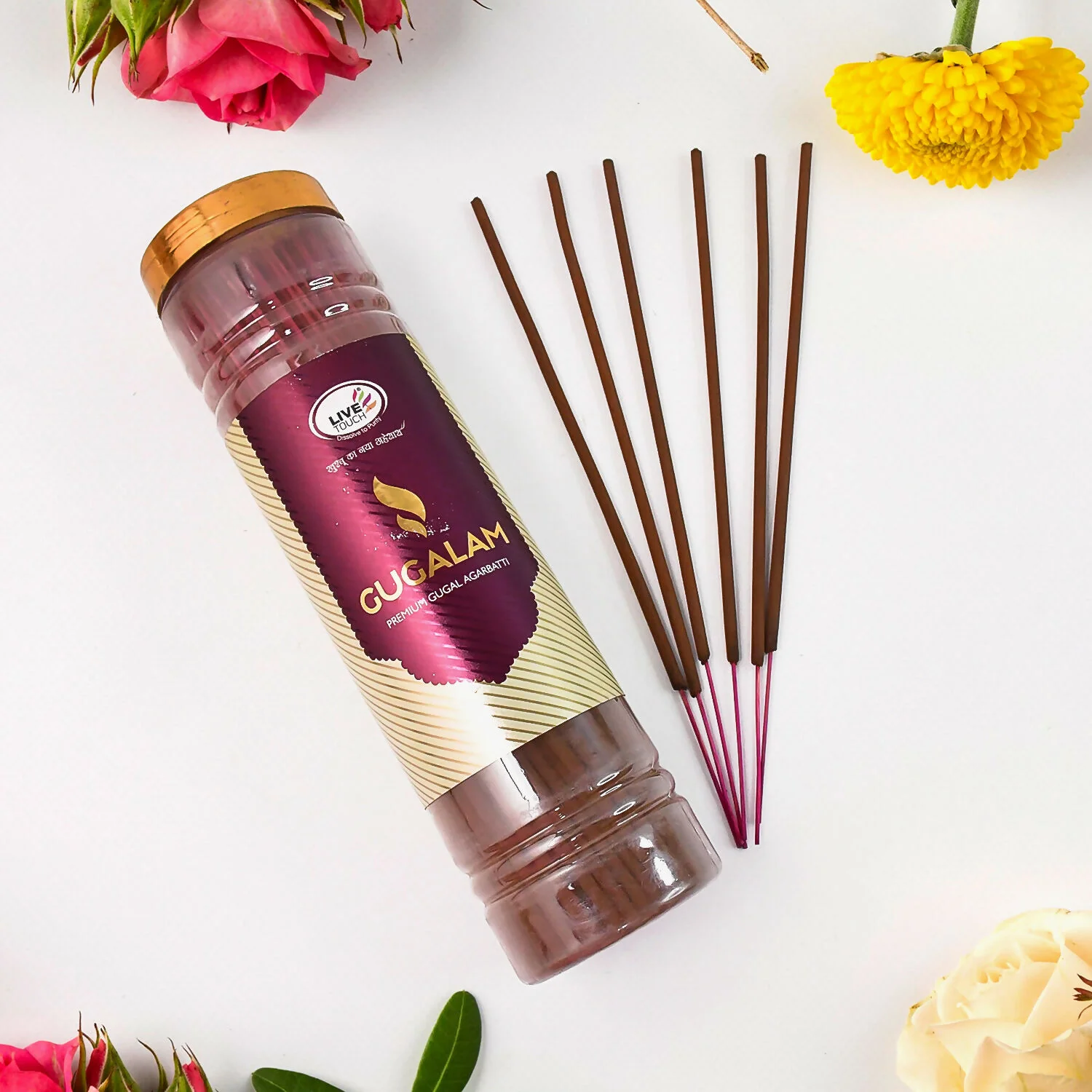 Agarbatti Incense Sticks – Premium Natural Fragrance 250g Jar - Image 2