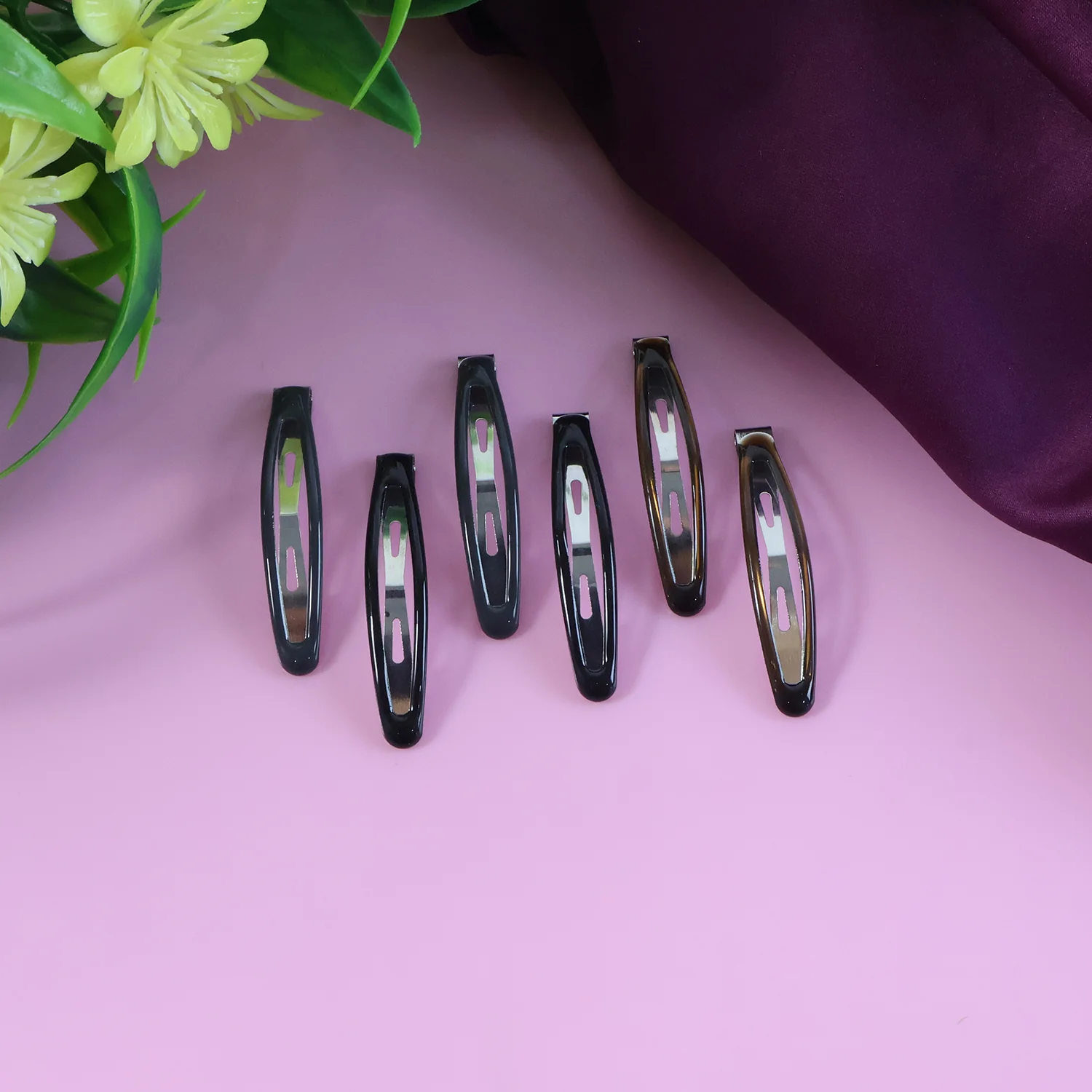 Snap Hair Clips for Women – Strong Hold, Non-Slip 6 Pc Set - Image 3