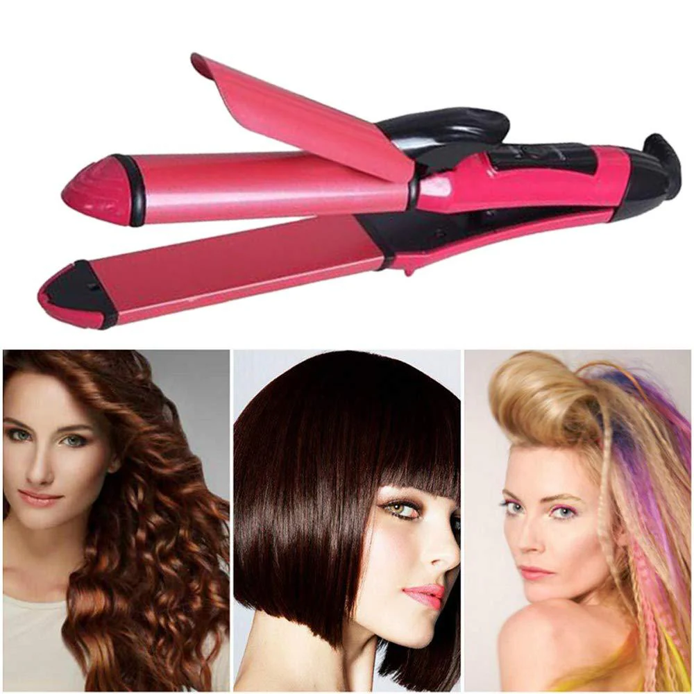 2-in-1 Hair Straightener & Curler – Ceramic Plates | Calm & Curl - Image 6