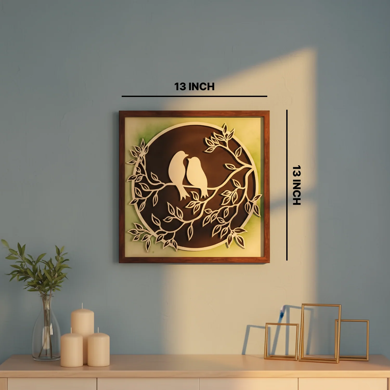 Wooden Sparrow Wall Art – Handcrafted Minimal Bird Decor - Image 5