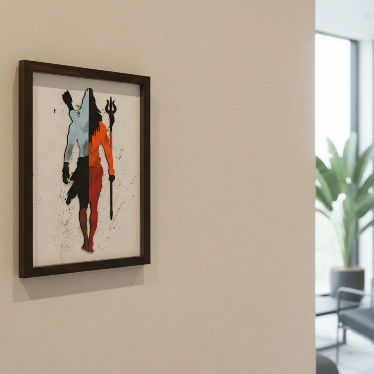 Mahadev Wooden Wall Art – Handcrafted Spiritual Home Décor - Image 4