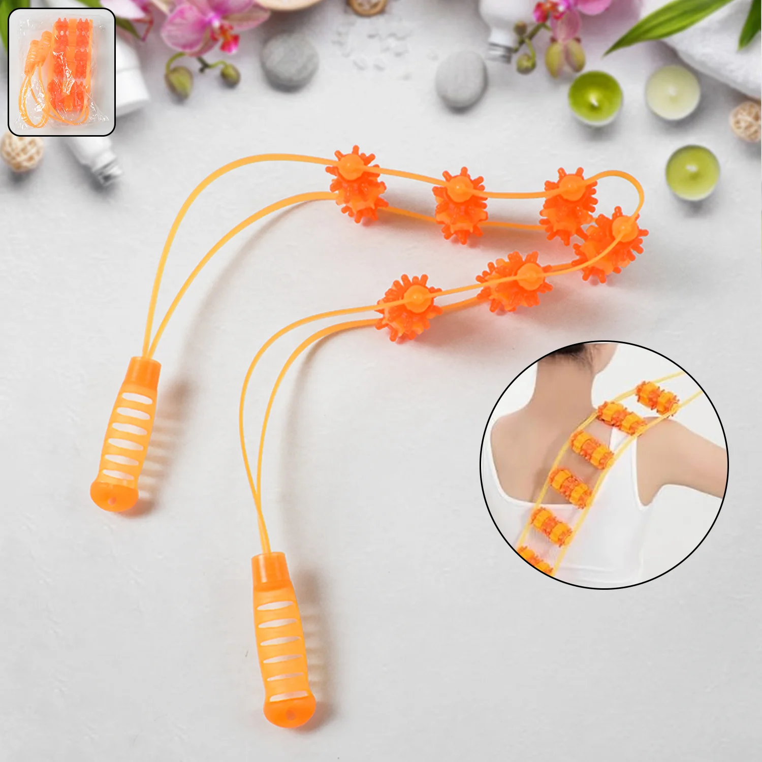 Back Massage Roller Rope – Manual Muscle Relief for Body Pain - Image 3