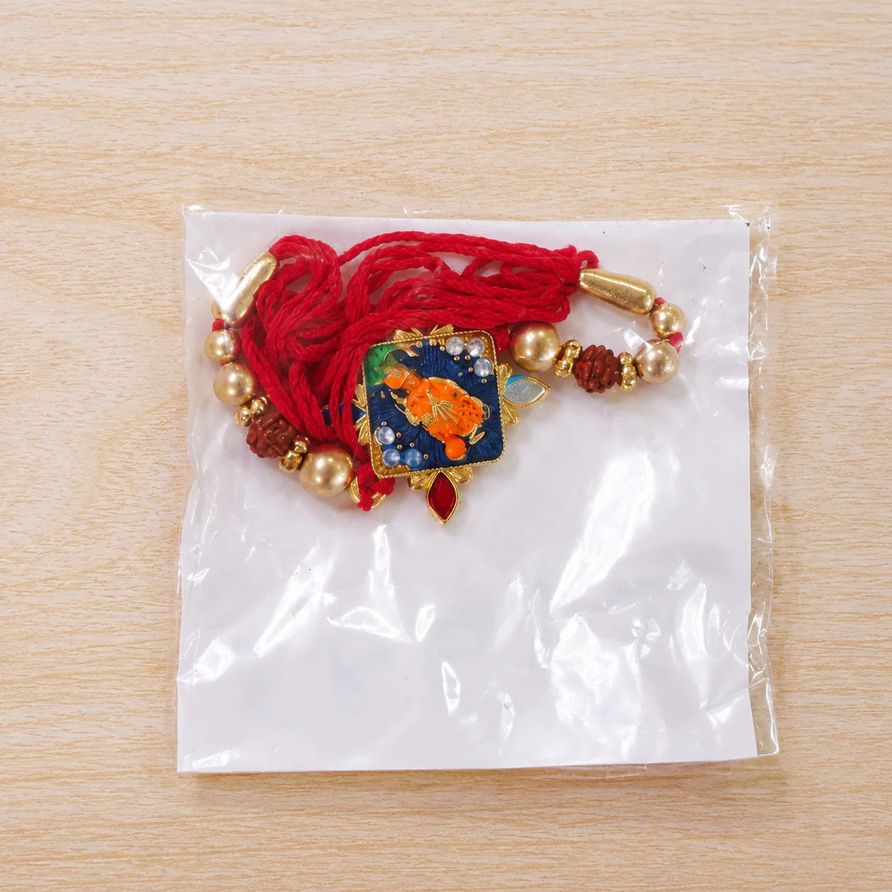 Hanuman ji Motif Stone Studded Premium Designer Rakhi for Brother - Image 6