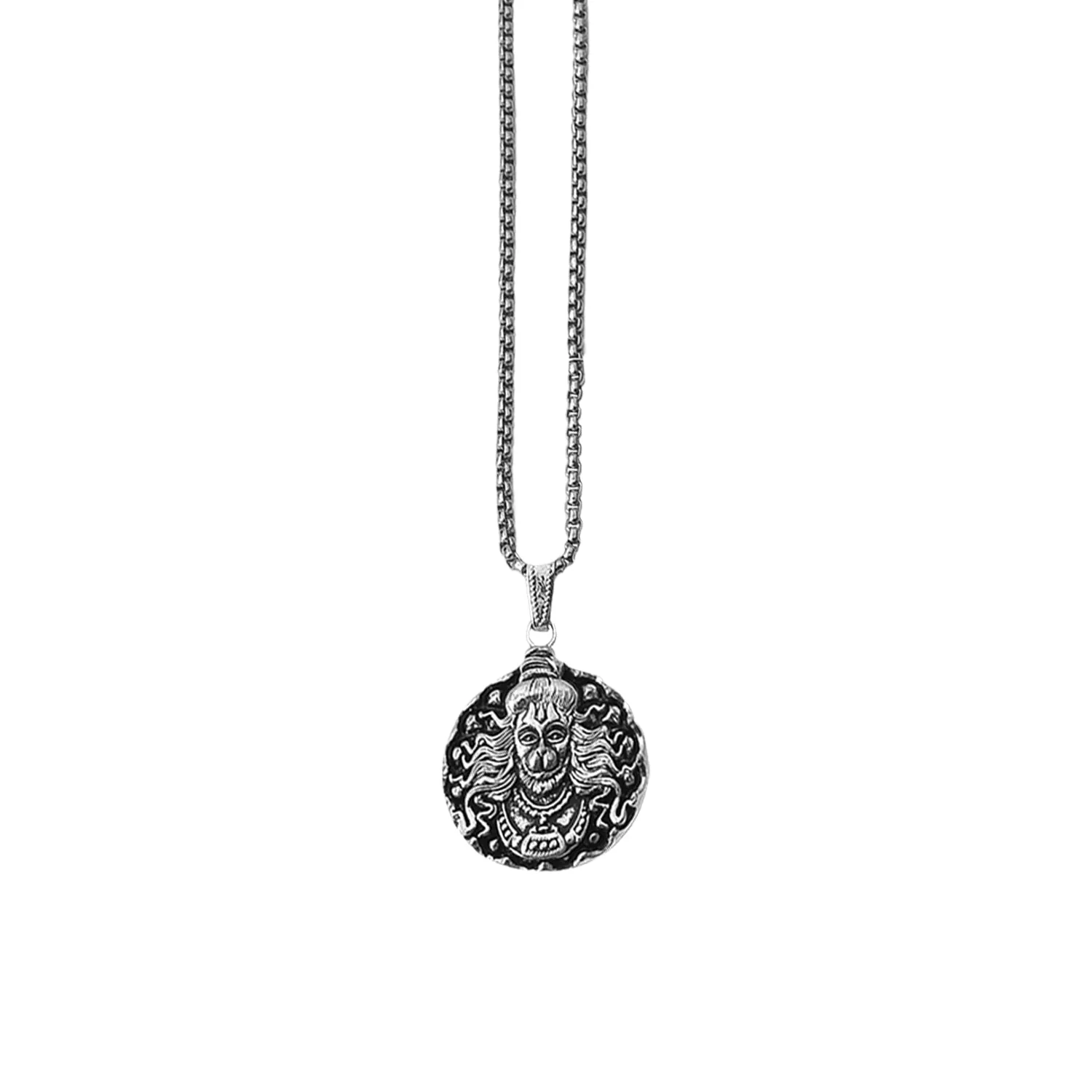 Hanuman Locket – Silver Chain Pendant for Men & Women | Blessed Trinkets - Image 6